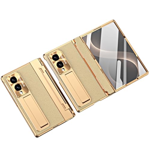 �K�pSamsung Galaxy Z Fold 8���U�[�P�[�X�A���b�L�t���[���q���W�ی�X�����ŏ�v�ȃ��U�[�X�^���h�J�o�[ (�S�[���h1)