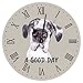 Malowany wielki dane zegar ścienny dobry dzień pies dekoracja wielkie dane rasy psów 25 cm zegary ścienne na baterie cichy nietykający nowoczesny wystrój domu do domu kuchni biura szkoły łazienki