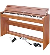 Amazon | KIMFBAY 電子ピアノ 88鍵盤 木製 電子ピアノ アップライト 88