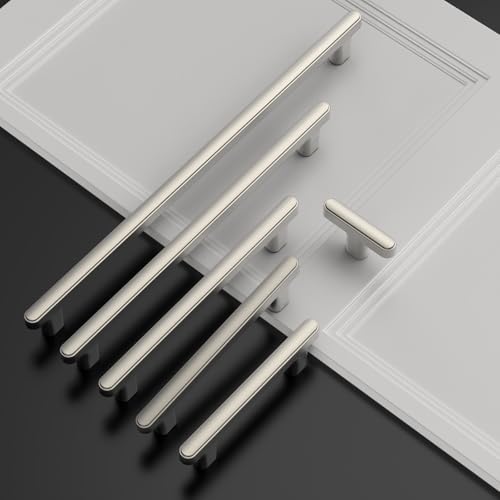 Asidrama 10 Pack 10 Inch(256mm) Brushed Satin Nickel Kitchen Cabinet Handles, Cabinet Pulls Kitchen Cabinet Hardware for Cupboard Drawer Pulls - image 6