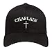 Oypox Valueon 100% Cotton Black Baseball Cap Embroidered Chaplain Dad Hat Adjustable Brass Buckle Closure