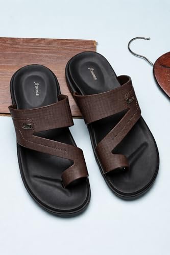 Image of ATHREE Slippers for Man Soft Lightweight | Chappal for Men Daily use Casual Slipper | Stylish Sleeper for Mens EVA Flip Flops Home use Gents Footwear for Man Pack of 1