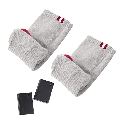 INOOMP Electric Thermal Socks for Men and Women Battery-Operated Warm Socks Fits All for Skiing Snowboarding Hiking and Sports Grey