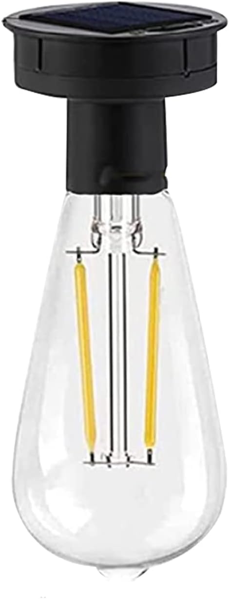 Pearlstar Replacement Edison Bulb and Solar Panel Top