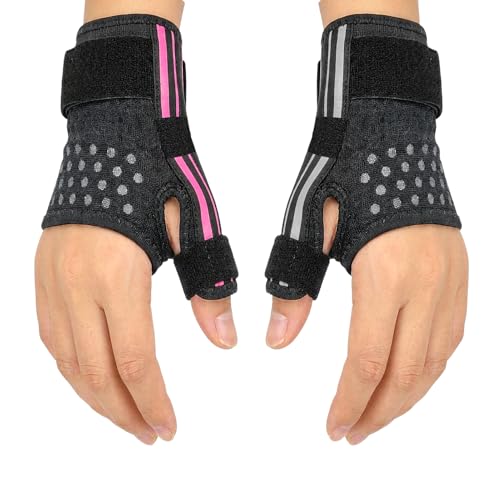 GCNWW Soporte de muñeca para artritis, férula de muñeca para mano derecha o izquierda, férula para pulgar en gatillo, férula ergonómica, tendinitis, esguince, túnel carpiano, ajuste transpirable tanto