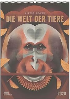 DUMONT - Die Welt der Tiere 2026 – Wandkalender im Querformat 50 x 70 cm mit einzigartigen Tier-Illustrationen: Dieter Braun