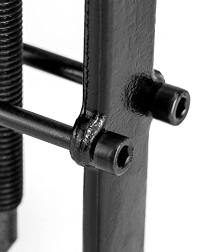 Qwork Bearing Puller, 8" - 70 X 120 Mm Adjustable Two Jaw Pilot Remover Pump Pulley Remover Hand Repair Tool Straight Type #TOP4