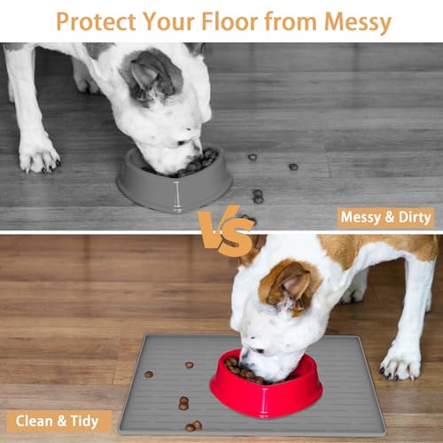 Ultibe Dog Food Mat, Silicone Dog Mat For Food And Water thumb #2