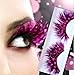 Dorisue Feather Eyelashes Pink Eyelashes With Peacock Butterfly Long Halloween Eyelashes Hot Pink Feather Eyelashes Mink Eyelashes Dramatic Costume eyelashes for Vegas Show Extra Extension fake feathe