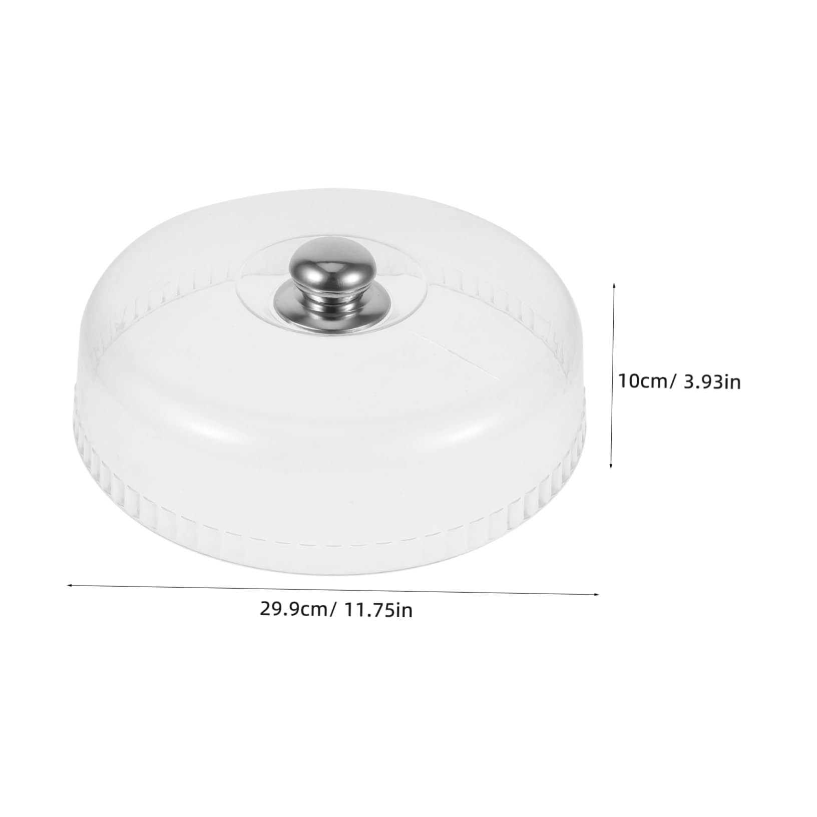 Abaodam Cupola per Dolci in Acrilico Trasparente, Coperchio Rotondo Riutilizzabile per Pane e Pasticceria, per Casa e caffè, Facile da Pulire