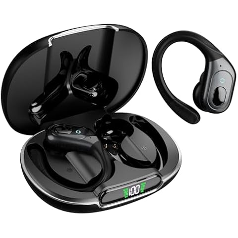 Wireless Bluetooth Earbuds with Ear Hooks for Workout, Sports WNOMDY/0cciam Cover
