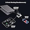 WOTOBEUS USB C GaN3 Wall Charger Block - ETL, 3 Independent Ports, PD 100W & PPS 45W Super Fast Charging, Type-C Laptops Power Adapter, Fit for MacBook iPad iPhone 16/15 Galaxy S25/S24 Pixel Motorola #3