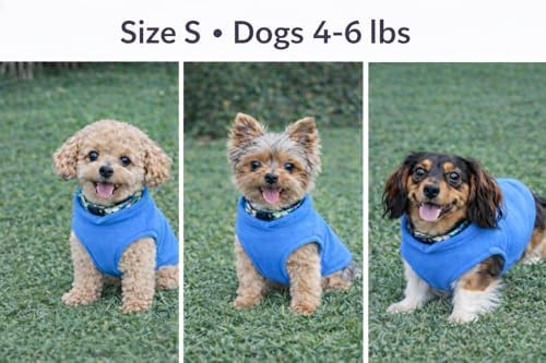 JACKO & CO Fleece Vest Dog Sweater for Small Dogs