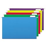 Universal 14221 Hanging File Folders, 1/5 Tab, 11 Point, Legal, Assorted Colors (Box of 25)