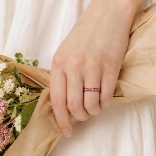 Image of Egnaro Silicone Wedding bands women, Stackable Silicone Ring style