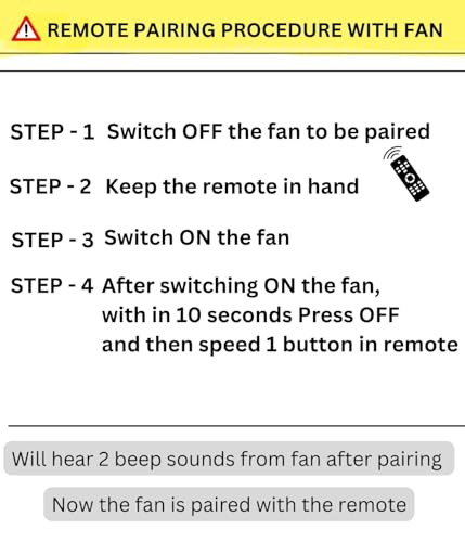 Image of Remote Control Compatible for Crompton ENERGION CROMAIR BLDC Ceiling Fan - Please Match The Image with Your Old Remote Before Placing The Order (Black) (Crompton Fan 2)