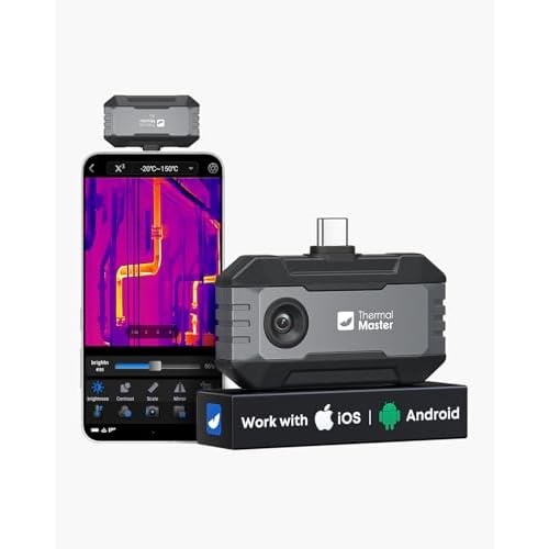 Thermal Master P1 Wärmebildkamera für iPhone 15/16 & Android (USB-C) | 320x240 X³ IR-Auflösung | -20°C bis 600°C | 15x Zoom Infrarotkamera für Hausinspektion, HVAC, Bau & Elektro