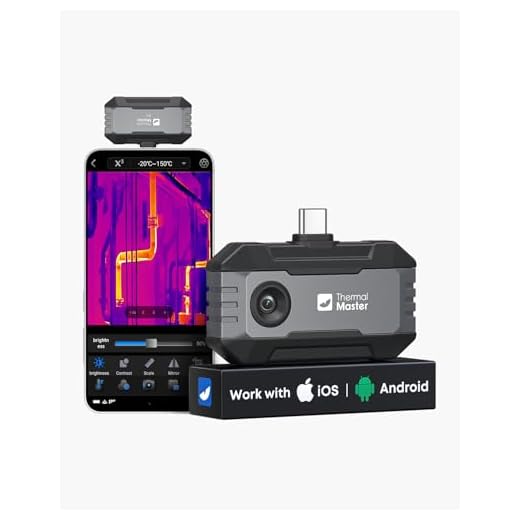 Thermal Master P1 Wärmebildkamera für iPhone 15/16 & Android (USB-C) | 320x240 X³ IR-Auflösung | -20°C bis 600°C | 15x Zoom Infrarotkamera für Hausinspektion, HVAC, Bau & Elektro