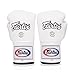 Fairtex BGL6 Handmade Leather Gloves| Optimal fist Closure with a Locked-Thumb Design| Premium Leather |Triple-Layered Foam |Lace-up Closure. Ideal for Boxing, MMA, and Kickboxing.(White/16oz)