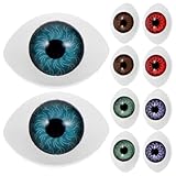 ifundom Pendientes para Mujer Forma de Globo Ocular Simulado, 5 Pares, Resistentes Deformación y Rotura, Ideales para Uso Diario y Bodas