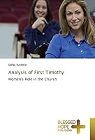 Analysis of First Timothy 3639501675 Book Cover