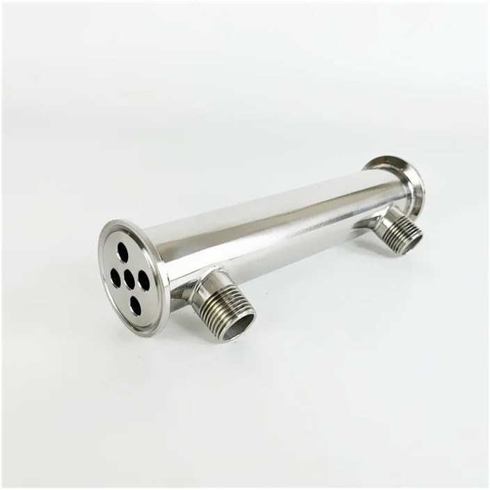 1.5"(38mm) OD50.5 Dephlegmator With 1/2" Male Thread,5 Pipes Inside ID 8mm,Lenght 200mm,Reflux, Condenser