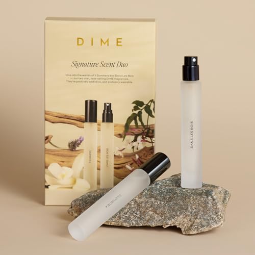 Image of DIME Beauty Signature Fragrance Duo Set ($50 Value) - Includes 7 Summers (10 ml) and Dans Les Bois (10 ml) - Travel Size Perfume Sprays
