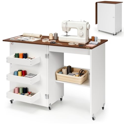 VIVOHOME Folding Sewing Table
