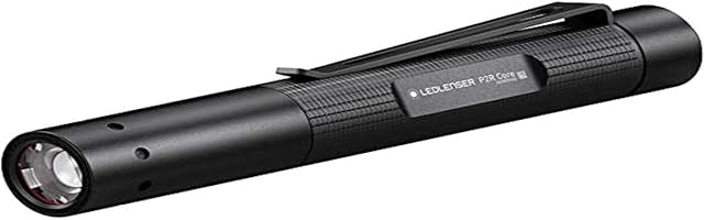 Ledlenser P2R Core - LED Water Resistant Rechargeable Pen Torch, 120 Lumens Pocket Torch, LED Pen Torch, USB Charge, Powerful Inspection Torch, Work Light, Nurse Pen, Medical Torch