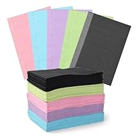 Einweg-Lätzchen, Tattoo-Tischdecken, 3-lagig, wasserdicht, Tischreinigungsmatten, 33 x 45,7 cm, Tischdecke für Nagelstudio, Zahnklinik, Ästhetiker und Tattoo-Zubehör (5 Farben, 50 Stück)