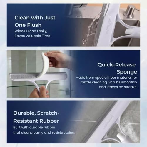 Image of Window Cleaning Wiper 3-in-1 Squeegee 22x26cm