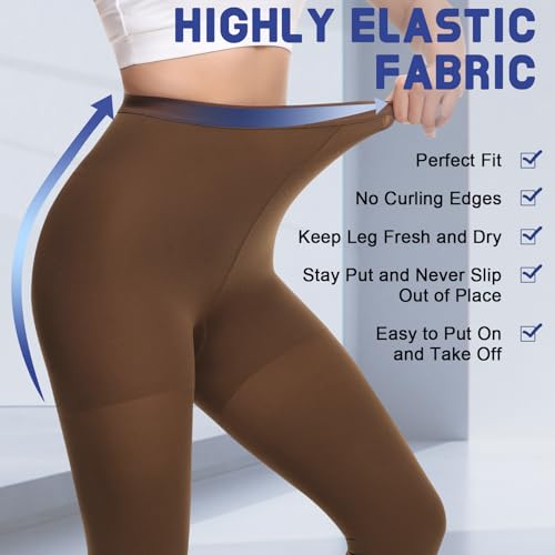 Image of Beister Medical Compression Pantyhose for Women Men, Opaque Closed Toe 20-30mmHg Graduated Support Tights, Waist High Compression Leggings for Varicose Veins, Edema, Flight, DVT