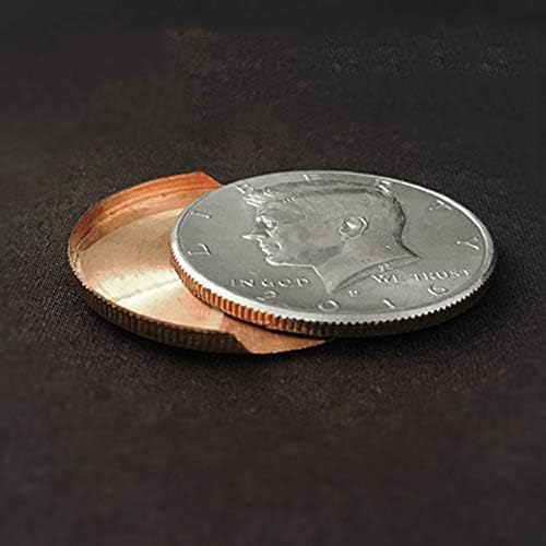 SUMAG 1pc Slippery Expanded Shell (Half Dollar) Magic Tricks Coin Appear/Vanish Magic Magician Accessory Close Up Illusion Prop Gimmick