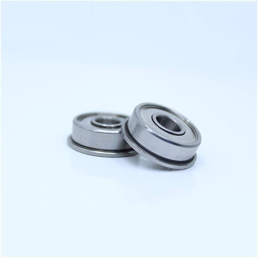 Flanged Bearings 10PCS F606zz F608zz Flanged Ball Bearing F623zz F624zz ABEC-1 Double Shielded Inch Ball Bearings Industrial Products(F606ZZ A1 10PCS)