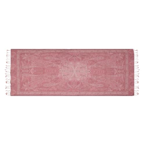 Image of KANI GOLD & JAMAWAR SILK SUPER SOFT FLORAL & PAISLEY PASHMINA STOLE SCARF