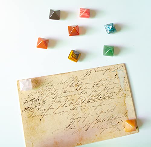 Imanes de cristal para refrigerador 9 piezas coloridos miniatura 6