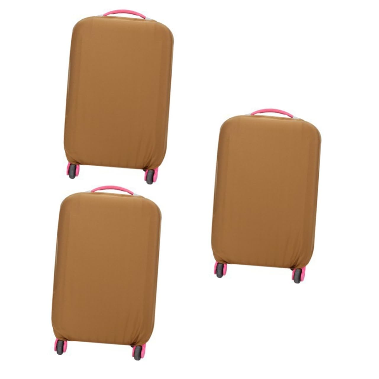 SHERCHPRY 3piezas Cubierta Elástica De Maleta De Protector para Equipaje De Color Café para De Arañazos y Suciedad