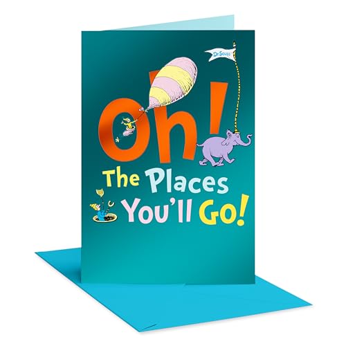 American Greetings Dr. Seuss Graduation Card (Oh The Places You'll Go)