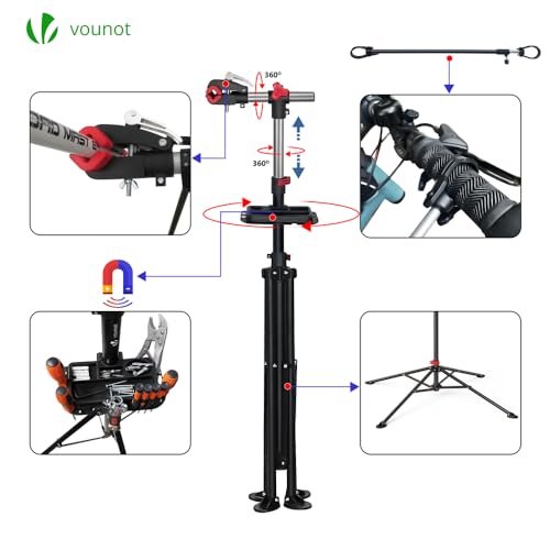 VOUNOT Caballete Bicicleta Portátil