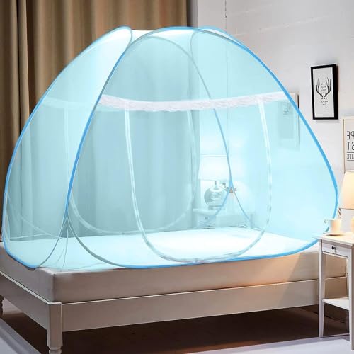 Image of AnaviSam Foldable Mosquito Net for King Size Double Bed, 6 x 6 Feet