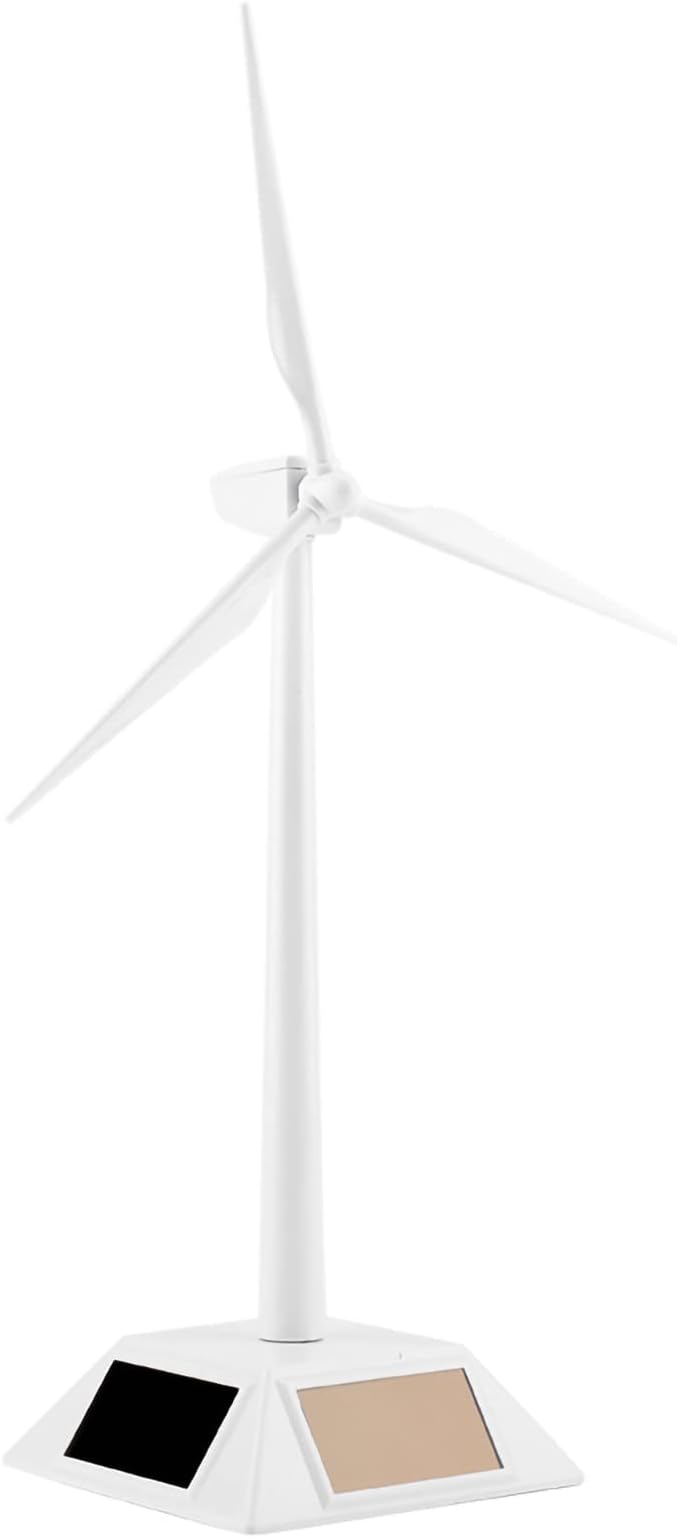 Solar Windmill, Mini Windmill Solar Powered Wind Mill Model Desktop Decor Wind Mill Model Toy, Craft Kids Children Education Learning Toy