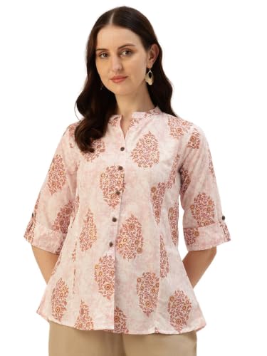 Image of Printed Mandarin Shirt - Casual & Chic (S-3XL)