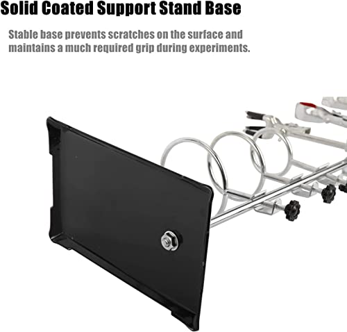 Yaeccc Laboratory Stand Support Metalware Set - Premium Iron Material Support Stand, Lab Clamp Flask Clamp Condenser Stand 60Cm #TOP5