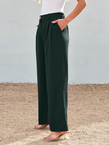 Image of LILLUSORY Womens Wide Leg Dress Work Flowy Pants Business Casual Outfits