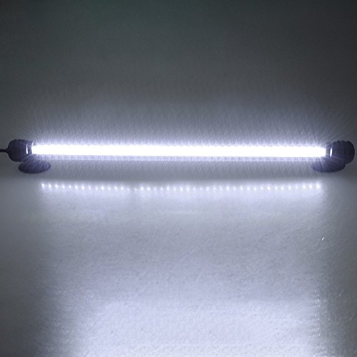 MingDak LED Aquarium Light Kit for Fish Tank,Underwater Submersible Crystal Glass Lights Suitable for Saltwater and Freshwater,42 LEDs,14.5-inch,Lighting Color White - Thumbnail 7