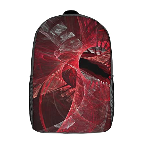 Cartable personnalisé pour enfants rouge 17 pouces à motif tridimensionnel