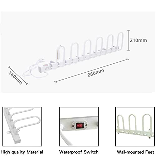 Secador eléctrico de zapatos montado en pared miniatura 4