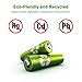 EBL AA Rechargeable Battery 10 Pack 2500mAh Ni-MH Double A Pre-Charged Rechargeable Batteries (10 Pack, 5 Colors in a Box)