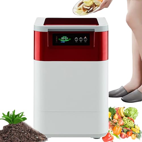 Electric Composter for Kitchen, 15L Large Capacity Odourless Smart Compost Bin, Converts Garbage to Compost, Automatic Food Waste Cycler Disposal Machine for Commercial Use