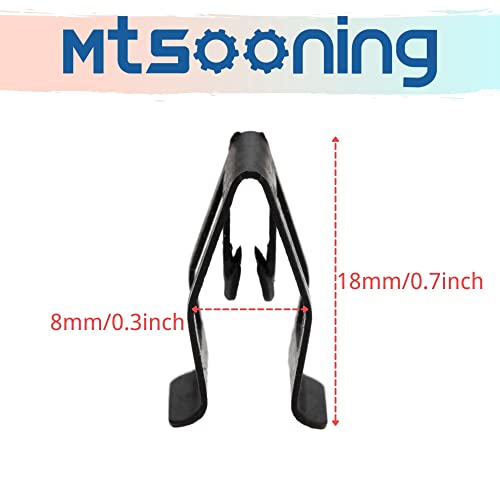 Mtsooning 20Pcs Metal Console Clips, Car Front Dashboard Trim, Universal Dash Panel Retainer Replacement For Automotive #TOP4